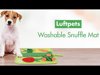 Puppy Snuffle Mat for Dogs: Green Garden Interactive Foraging Mat with Hiding Places for Mental Stimulation