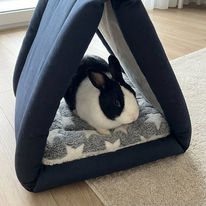 The "No-Trap" Convertible Rabbit Bed & Tunnel