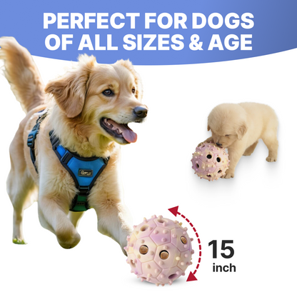 Dog Treat Dispensing Puzzle Ball – Interactive Slow Feeder- Large