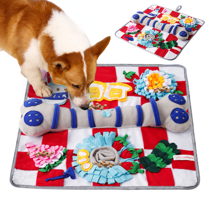 Squeaky Bone Snuffle Mat for Dogs – Interactive Foraging Fun