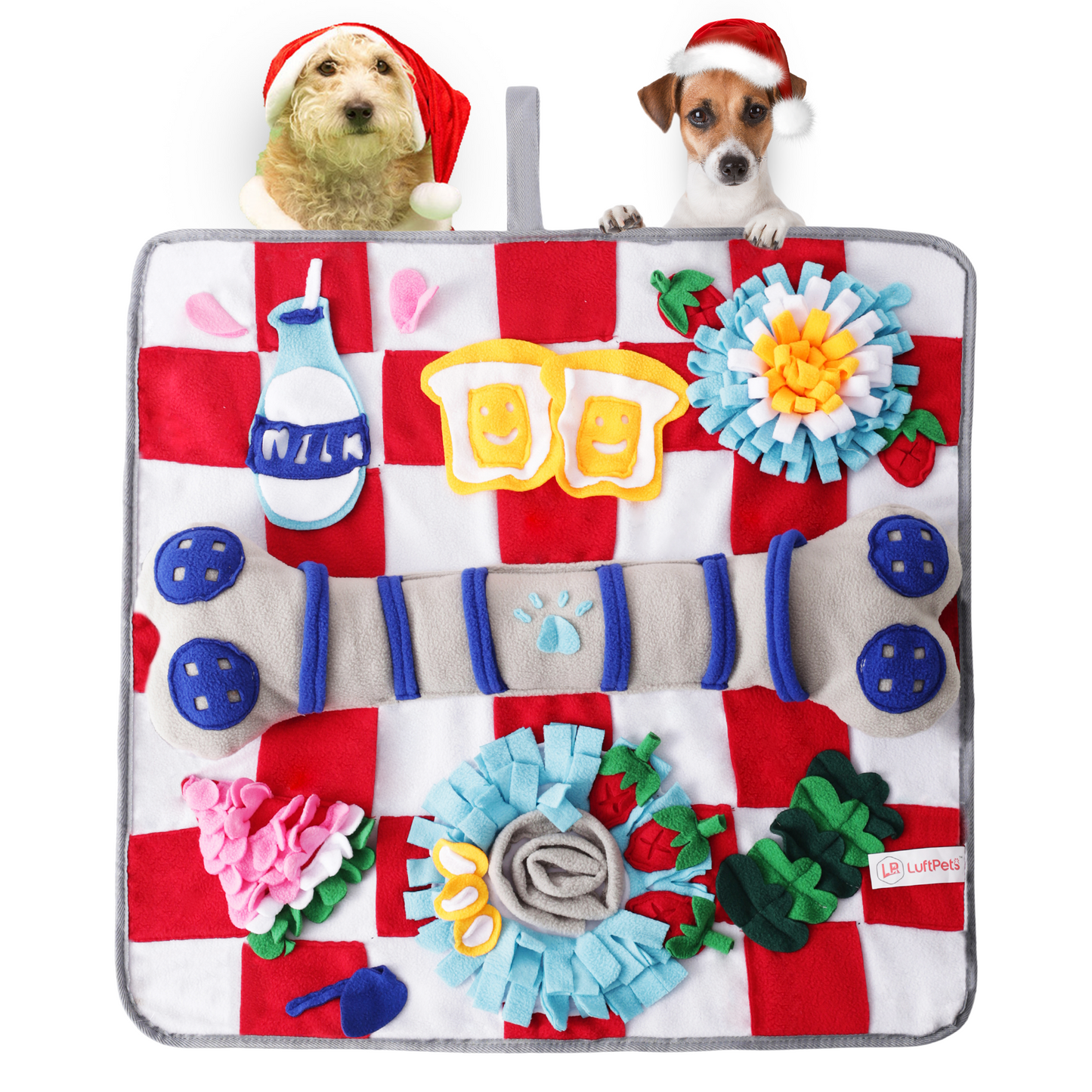 Squeaky Bone Snuffle Mat for Dogs – Interactive Foraging Fun