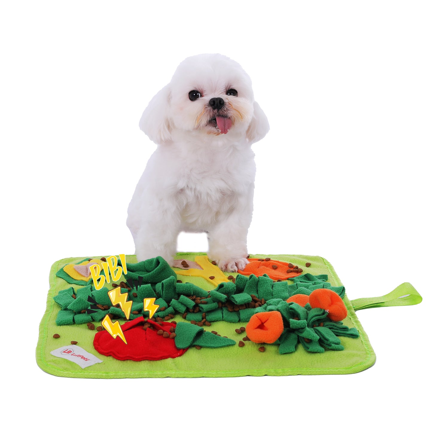 Puppy Snuffle Mat for Dogs: Green Garden Interactive Foraging Mat with Hiding Places for Mental Stimulation