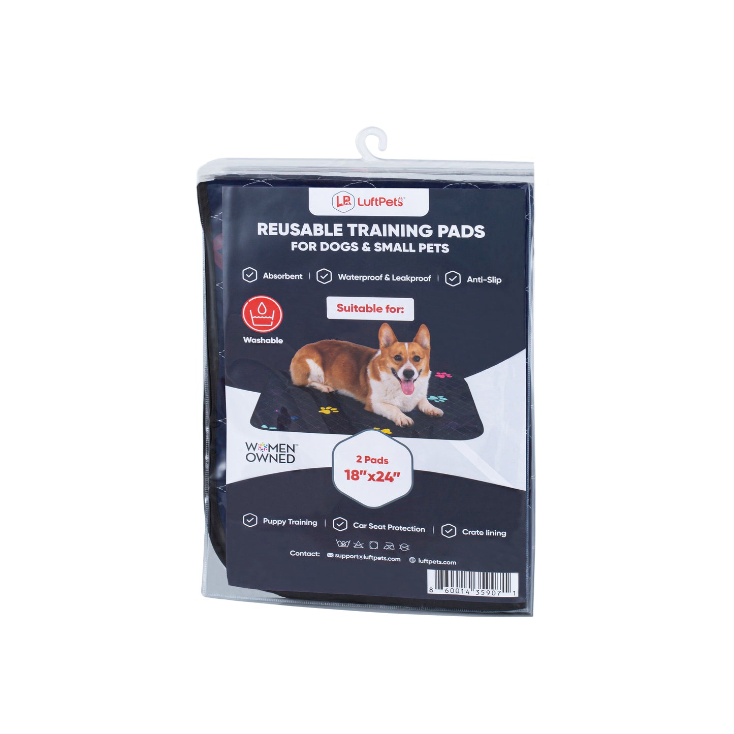 Washable Dog Pee Pads -  Super Absorbent, Leakproof, Quick-Drying, Reusable Puppy Pads